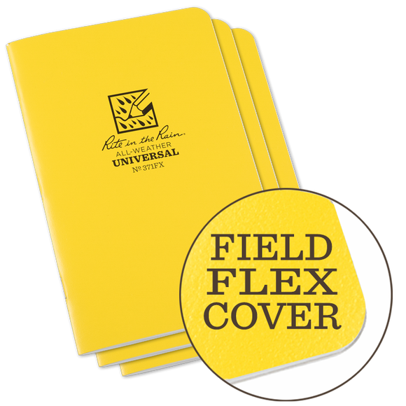 Rite-in-the-Rain - #371FX Notebook, Field Flex, Transit Pattern, Pkg of 3