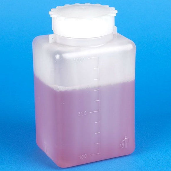 Bottles, Square and Rectangular, Polyethylene, 1000 ml