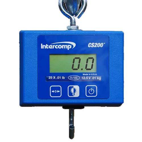 Intercomp CS200™ Digital Hanging Scale, 500 lb / 250 kg x 0.2 lb / 0.1 kg