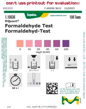 Formaldehyde Test Strips, Colorimetric, 100 Tests – Dynamic Aqua-Supply