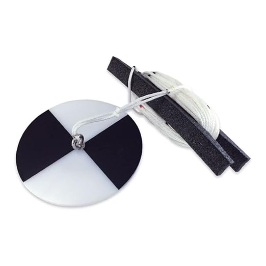 Secchi Disc, Black and White, with 20m Line