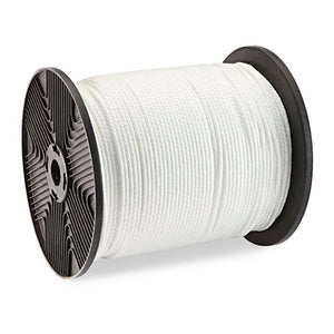 Solid Braided Nylon Rope - 3/16" x 500', White