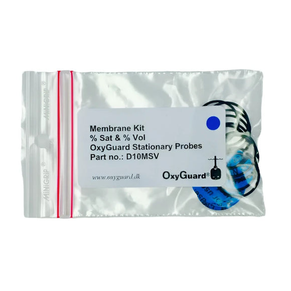 Membrane O-Ring Kit (10 Piece), %sat/% Vol for Oxyguard Stationary D.O. Probe