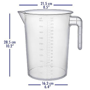 Pitcher, Translucent Plastic, 5000 ml