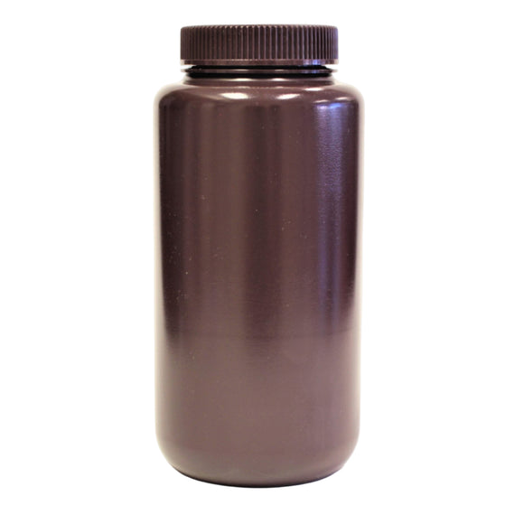 Bottles, Wide Mouth, HDPE, Amber, 1000 ml