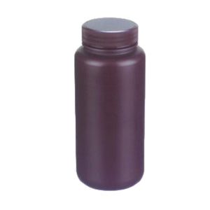 Bottles, Wide Mouth, HDPE, Amber, 500 ml
