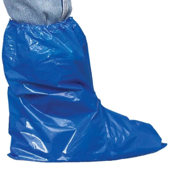 Polyethylene Boot Covers, Blue, Pkg of 25 Pair