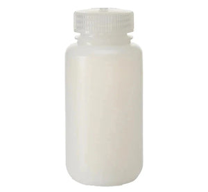 BOTTLE, WIDE MOUTH, HDPE, NATURAL 250ML
