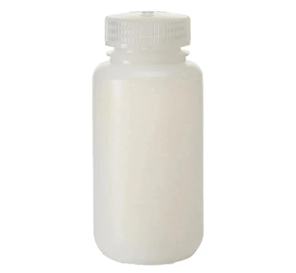 BOTTLE, WIDE MOUTH, HDPE, NATURAL 250ML