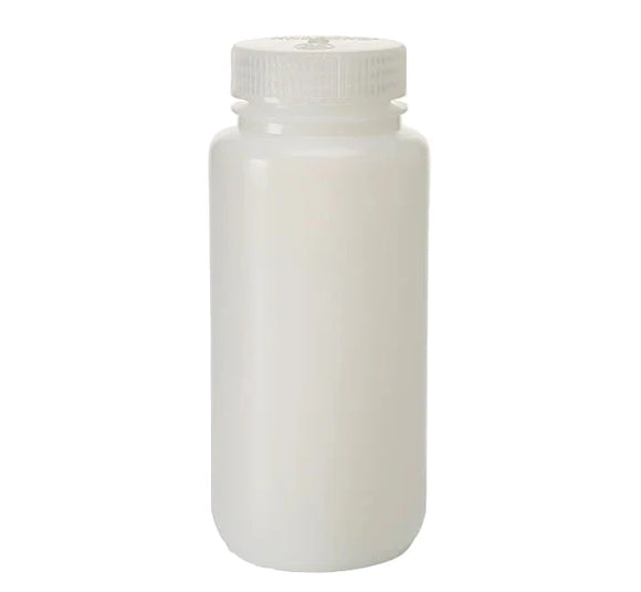 BOTTLE, WIDE MOUTH, HDPE, NATURAL 500ML