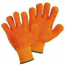 Orange Criss Cross (Honey Comb) Gloves