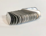 Racetrack Tags, Aluminum Oval Tags - Numbered 1-100