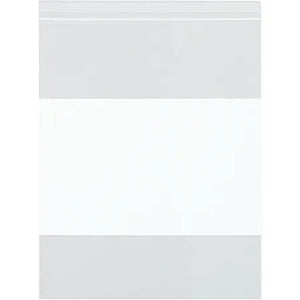 Reclosable Poly Bags, with White Writing Block, 2 mil 