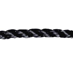 Twisted Polypropylene Rope, 3/8" Diameter x 600' Roll, Black