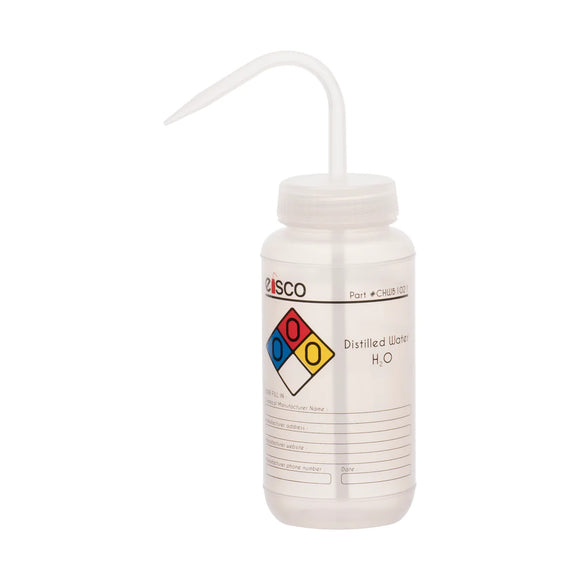 Wash Bottle, Safety Labeled, 