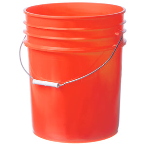 Pail, 5 Gallon, Orange HDPE