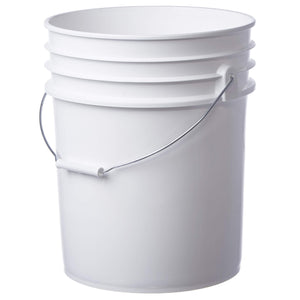 Pail, 5 Gallon, White HDPE