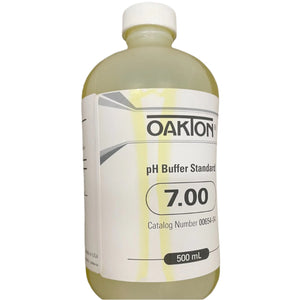 Oakton Standard pH 7.00 Buffer Solution, 500 ml, with Stained Label
