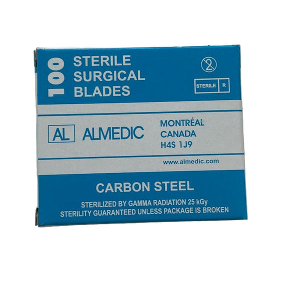 Scalpel Blades, Carbon Steel, Box of 100