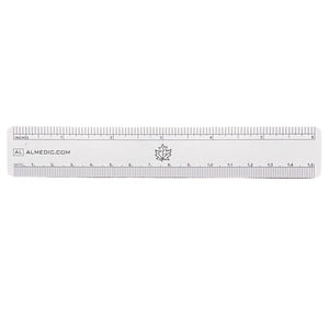 6" Vinyl Ruler, White