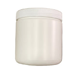 Wide Mouth White Plastic Jar, HDPE, 500 ml