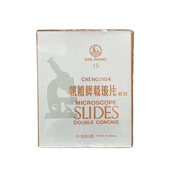 Microscope Slides, Glass, Double Depression, Box of 72