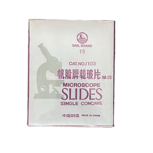 Microscope Slides, Glass, Single Depression, Box of 72