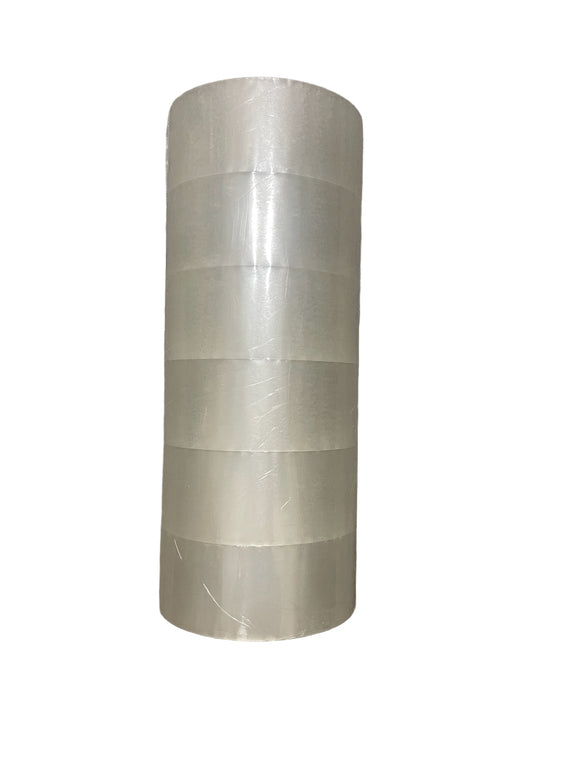 Industrial Packing Tape, Clear, Pack of 6 Rolls