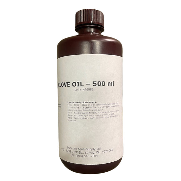 Clove Oil, 500 ml Bulk Bottle