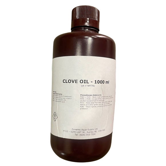 Clove Oil, 1000 ml Bulk Bottle