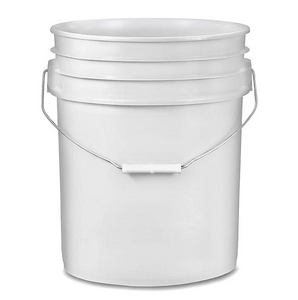 Pail, 5 Gallon, White HDPE