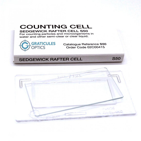 Sedgewick Rafter Counting Chamber, With Grid, Plastic