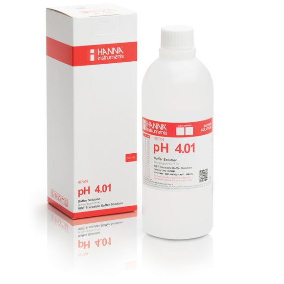 Hanna Standard pH 4.01 Buffer Solution, 500 ml