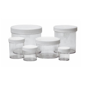 Polystyrene (Clear) Jars, Straight-Sided 120ml