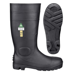 Boots, "Storm Master", 15" PVC, Steel Toe, Black