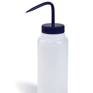 Wash Bottles, Color Coded, Blue Caps