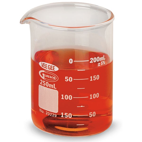 Beaker, Glass, 250 ml – Dynamic Aqua-Supply
