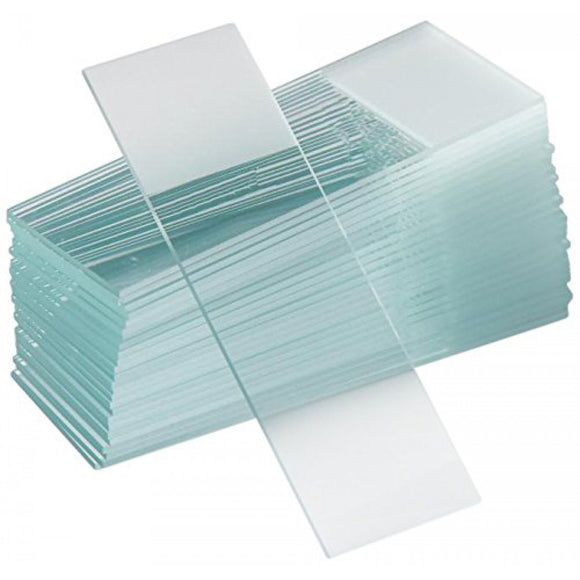 Microscope Slides, Frosted One End, Glass, Economy Grade