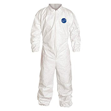 Tyvek® Coverall with Collar, Elastic Wrists and Elastic Ankles, White