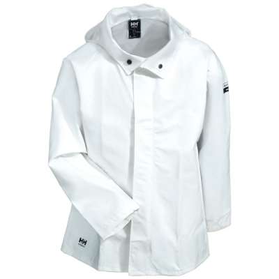Rain Jacket, White PVC, Helly Hansen