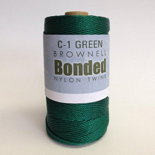 Nylon Twine, Bonded, Green (Various Sizes)