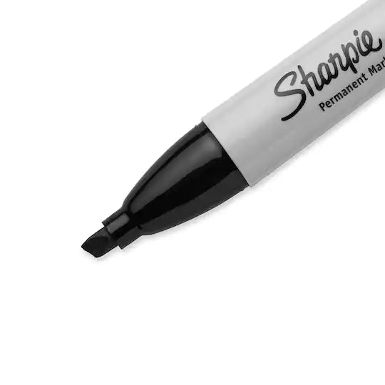Sharpie® Permanent Marker, Chisel Tip, Black