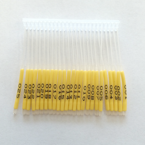 Fish Tags, Numbered 1-100, Yellow