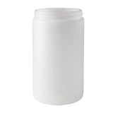 Wide Mouth White Plastic Jars, LDPE