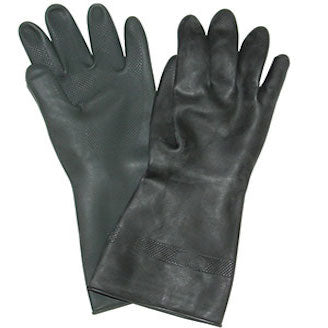 Black Rubber Gloves