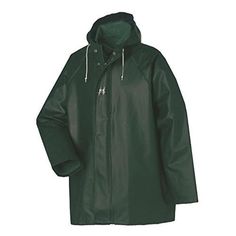 Helly Hansen Heavy-Weight PVC - Hooded Jacket, Green
