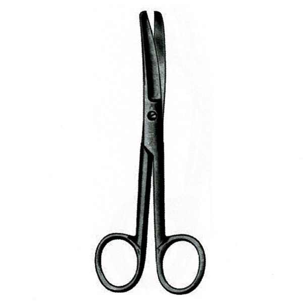 14cm Stainless Steel Blunt Curved Scissors – General Purpose