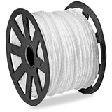 Twisted Polypropylene Rope, 1/4" Diameter x 600' Roll, White