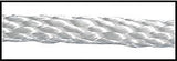 Solid Braided Nylon Rope - 1⁄4" x 500', White