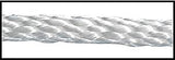 Solid Braided Nylon Rope - 1⁄8" x 500', White